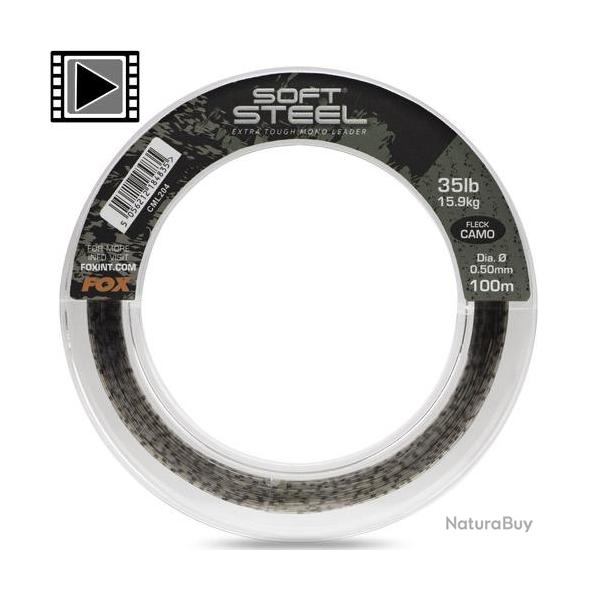 Shock Leader Fox Soft Steel Fleck Camo 100m 0.50mm