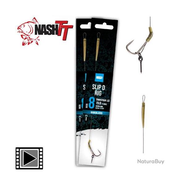 Bas de Ligne Nash Slip D Rig sans Ardillon n 6