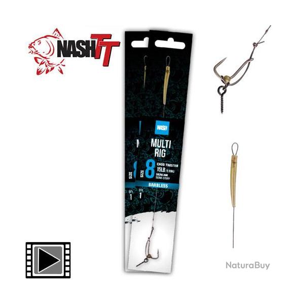 Bas de Ligne Nash Multi Rig sans Ardillon n 4