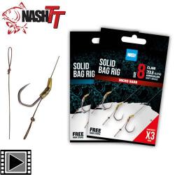 Bas de Ligne Nash Solid Bag Rig sans Ardillon n° 4