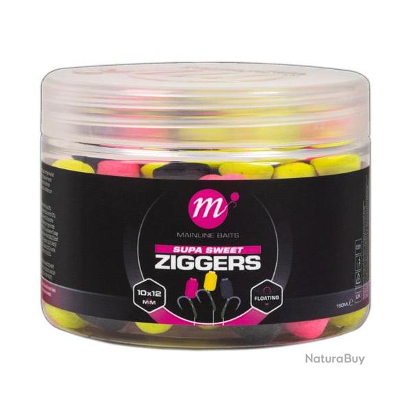 Pop Ups Mainline Supa Sweet Ziggers Pink/Yellow/Black 10x12mm