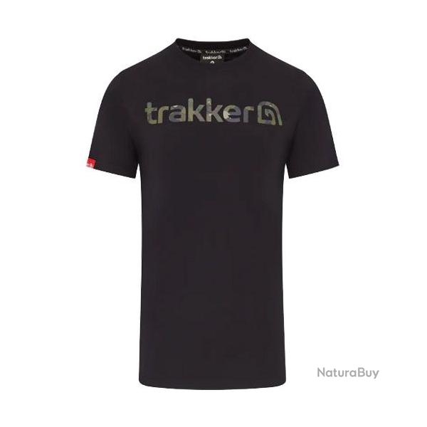 T Shirt Trakker CR Logo Black Camo