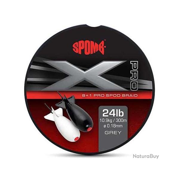 Tresse Spomb XD Pro Gris 0.18mm 24lbs