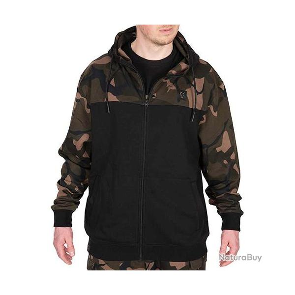 Sweat Zipp Fox LW Black Camo Split Zip