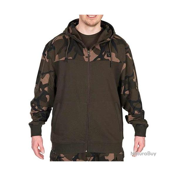 Sweat Zipp Fox LW Khaki Camo Split Zip