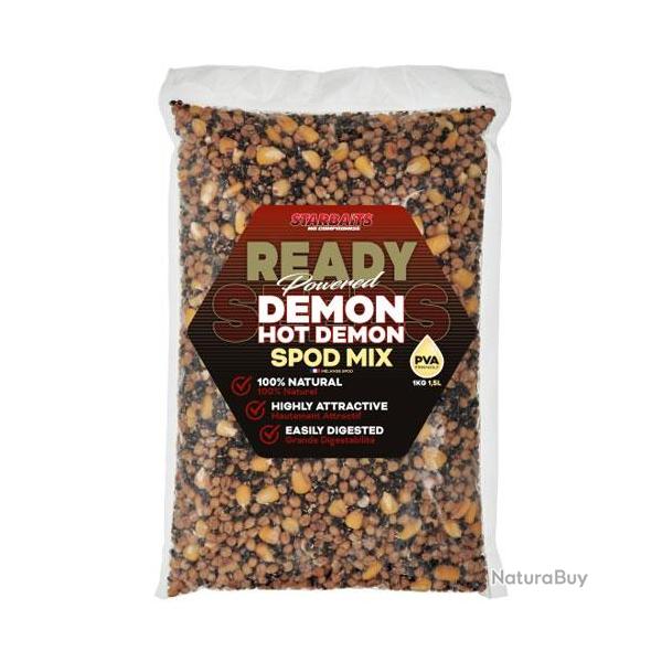 Graines Starbaits Ready Seeds Spod Mix 1kg Hot Demon