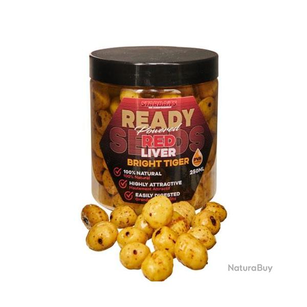 Noix Tigres Starbaits Ready Seeds Bright 250ml Red Liver