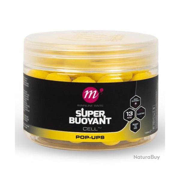 Pop Ups Mainline Super Buoyant Yellow 13mm Cell