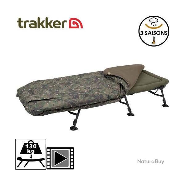 Bed Chair Trakker RLX Camo Bed System 6 pieds 3 saisons