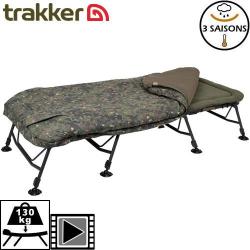 Bed Chair Trakker RLX Camo Bed System Wide 8 pieds 3 saisons