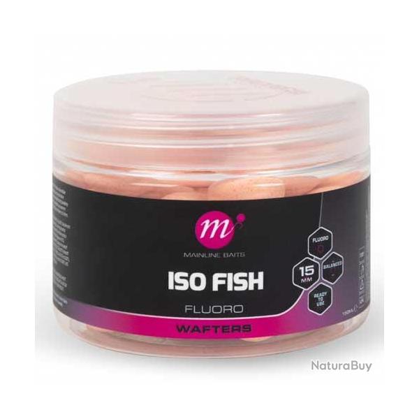 Bouillettes Equilibrées Mainline Fluoro Wafters Pink 15mm Iso Fish