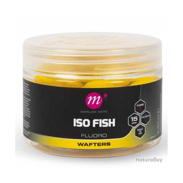 Bouillettes Equilibres Mainline Fluoro Wafters Yellow 15mm Iso Fish