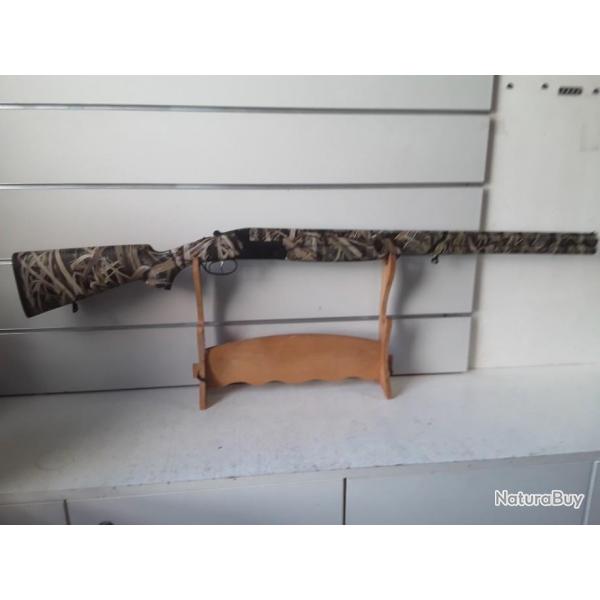 8622 FUSIL SUPERPOS HUGLU 104A CAMO CAL12 CH76 CAN 76CM NEUF DESTOCKAGE