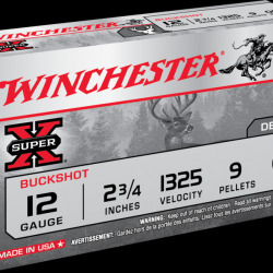 Cartouches Chevrotine Winchester Super X Buckshot Cal. 12/70 9 grains - Made In USA