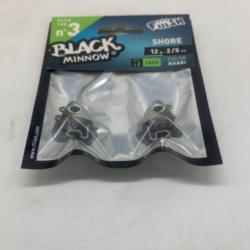 Tête plombée shore Fiiish black minnow 12g size 120