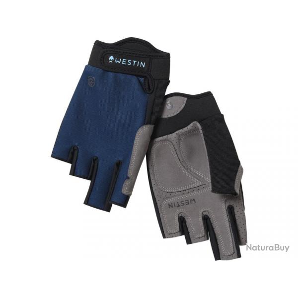 Gants Westin Drip UPF Half Finger Glove XL Petrol Blue