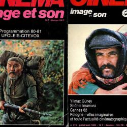 la revue du cinéma, image et son , écran années 1980-81-82 , lot de 8