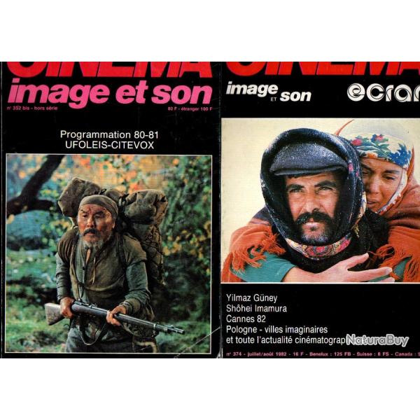 la revue du cinma, image et son , cran annes 1980-81-82 , lot de 8