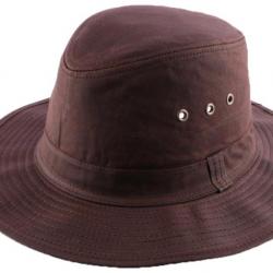 Chapeau Huilé Marron type Brousse Marron