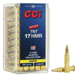 CCI - 17 HMR TNT - 17 GRAINS - BOITE DE 50