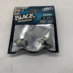 Tête plombée shallow Fiiish black minnow 105 8g