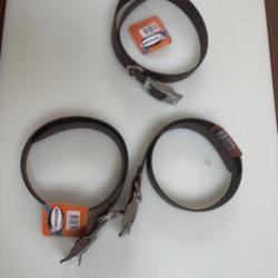 Vend lot de 3 colliers classiques pour chiens