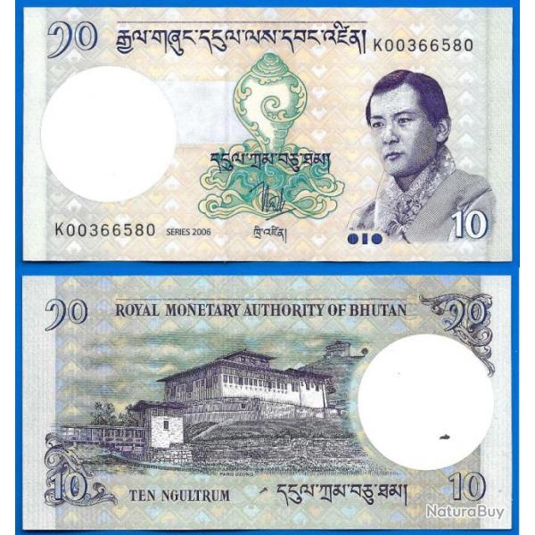 Bhoutan 10 Ngultrum 2006 Neuf Billet