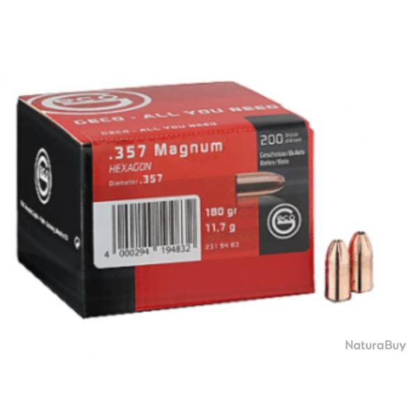 200 Ogives GECO Cal.357 Mag HEXAGON (.357) - 180gr