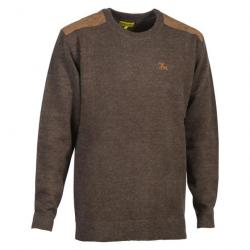 Pull VERNEY CARRON fox col rond marron