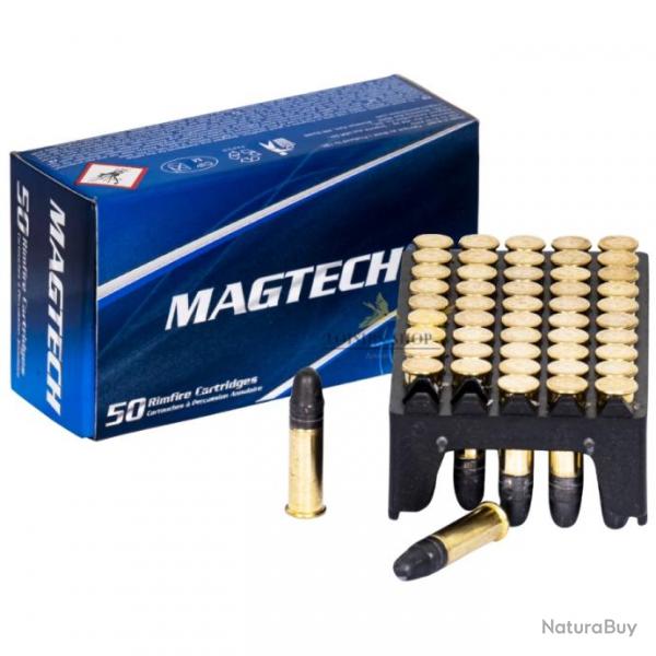 Bote de 50 balles cal.22 long rifle 40 grains  tte ronde - Magtech