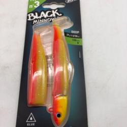 Combo leurres souples deep Fiiish Black minnow  120mm 37g