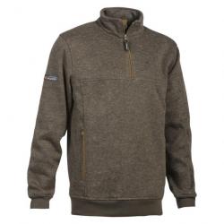 Pull VERNEY CARRON muntjac col zippé kaki