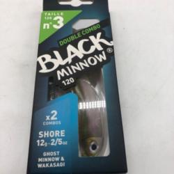 Combo leurres souples Fiiish leurres black minnow 12g 120