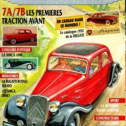 automobilia n° 1 épuisé, indisponible éditeur tractions citroen 7 cv, catalogue frégate, chenard et