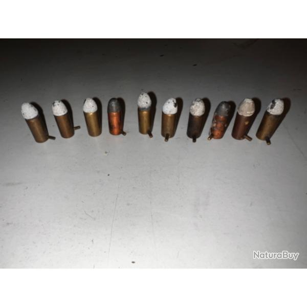 Lot De 10 Munitions -7mm  Broche--Systme Lefaucheux-LOT 6