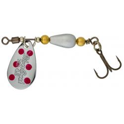 Cuillere Daiwa Silver Creek Spinner Silver Red Dots 6g