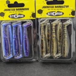 STORM JOINTED MINNOW 7 CM / 2,8 grs ( X2 paquets) / ref lot 2