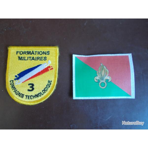 Lot insignes tissu Lgion et Formation   Arme Franaise