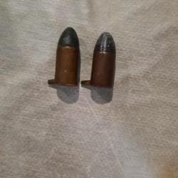 2 munitions 9mm a broches