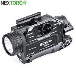 Lampe arme de poing Nextorch WL21R - 650Lumens + laser rouge - Fixation sur rail