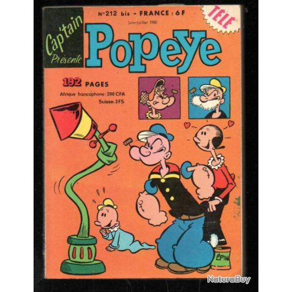 popeye 212 bis comic's , bd de presse