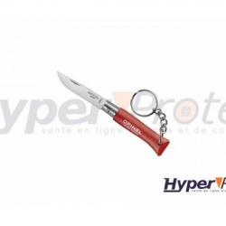 Porte clef Opinel n° 04 inox manche rouge