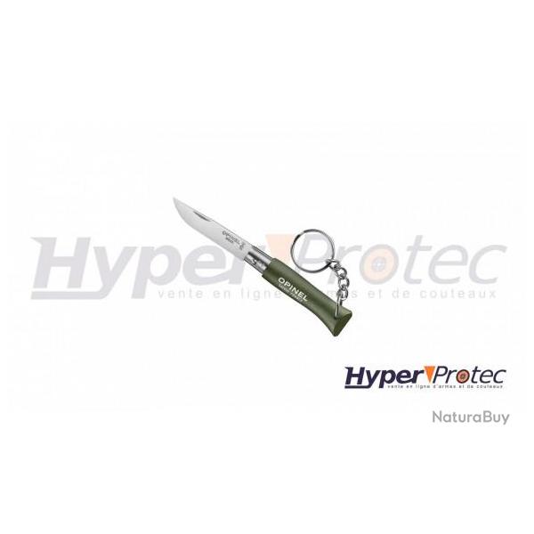 Porte clef Opinel n 04 inox manche Kaki