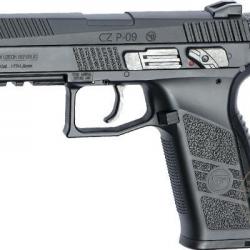 Pistolet à plomb CO2 4.5 mm ASG CZ P-09 - Blowback (3.7 joules) Noir