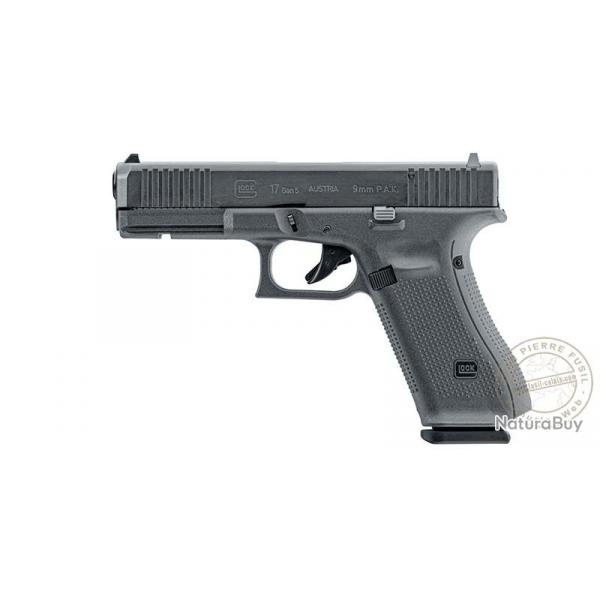 Pistolet d'alarme  blanc, gaz ou flash GLOCK 17 Gen 5 - Cal. 9mm PAK Noir