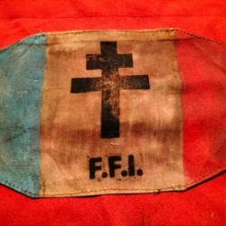 Brassard F.F.I. Français de la seconde guerre mondiale en T.B.E.