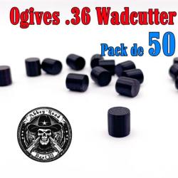 Balle tir réduit .36 ogive Wadcutter plastique - Pack de 50 - Bast3D