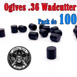 Balle tir réduit .36 ogive Wadcutter plastique - Pack de 100 - Bast3D