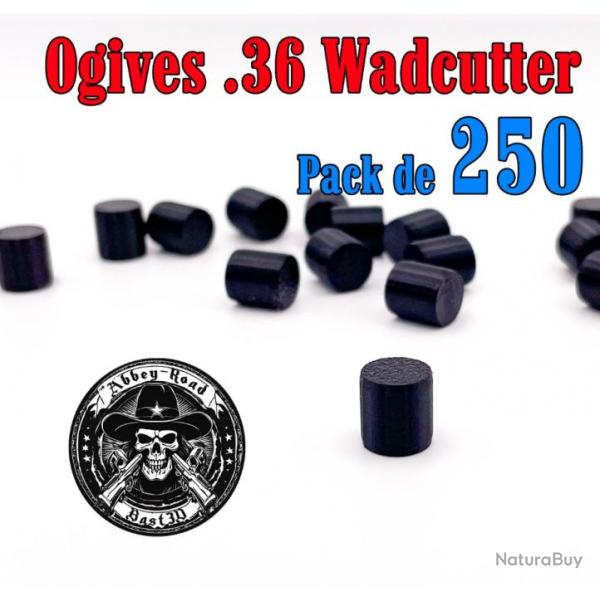 Balle tir rduit .36 ogive Wadcutter plastique - Pack de 250 - Bast3D