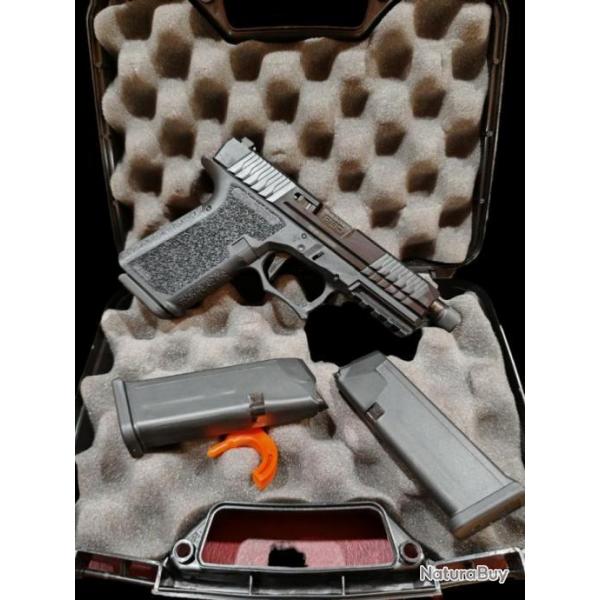 Vente Flash Pistolet Polymer 80 Compact filet noir avec 3 chargeurs